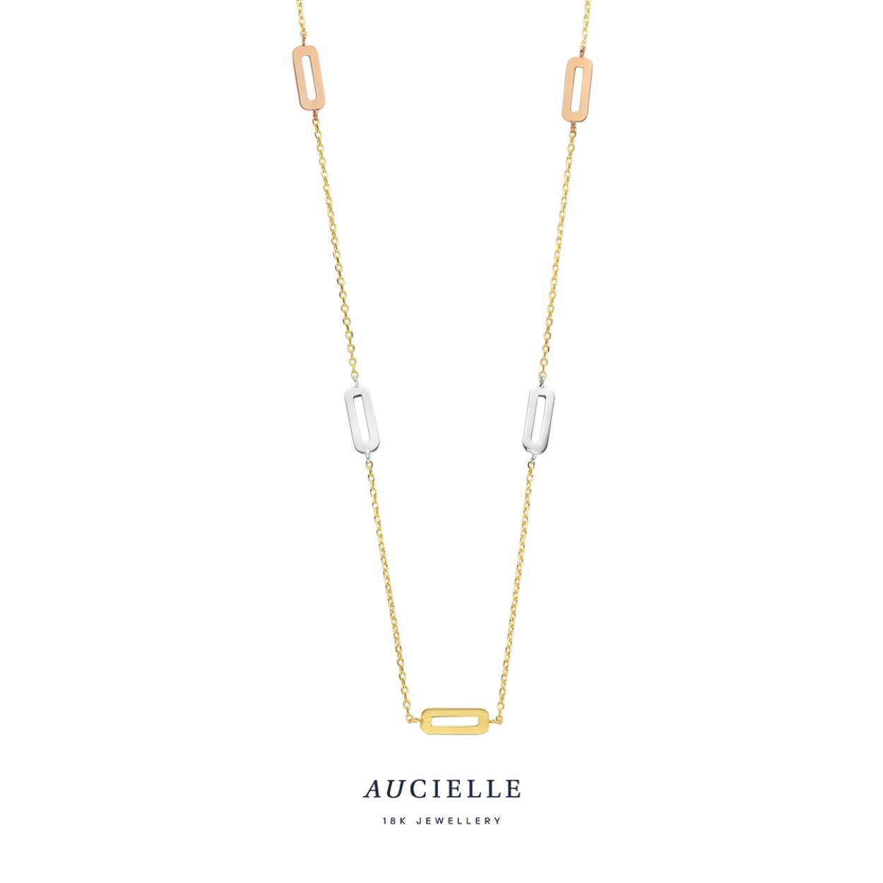 AuCielle Collier Bicolor goud 18k 