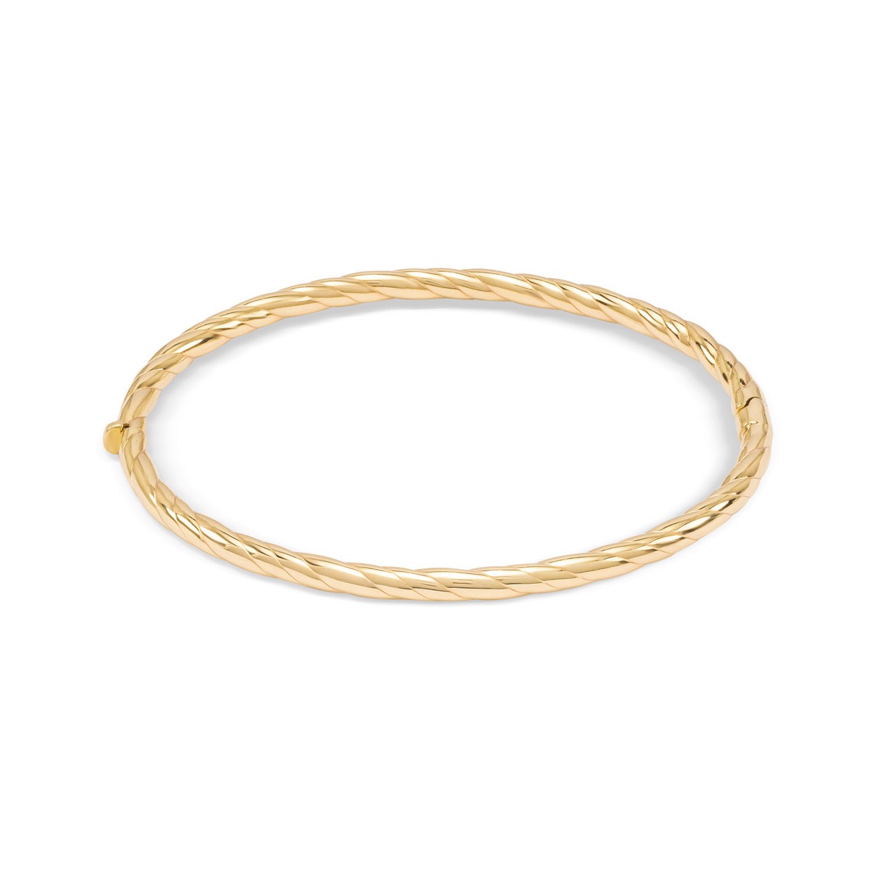 gouden bangle armband, tors 60x3.3mm