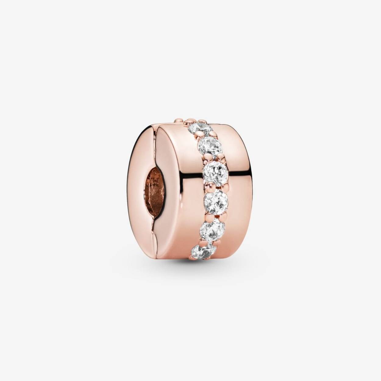 Pandora - Roségoudkleurige clip bezet met zirconia's - 781972CZ