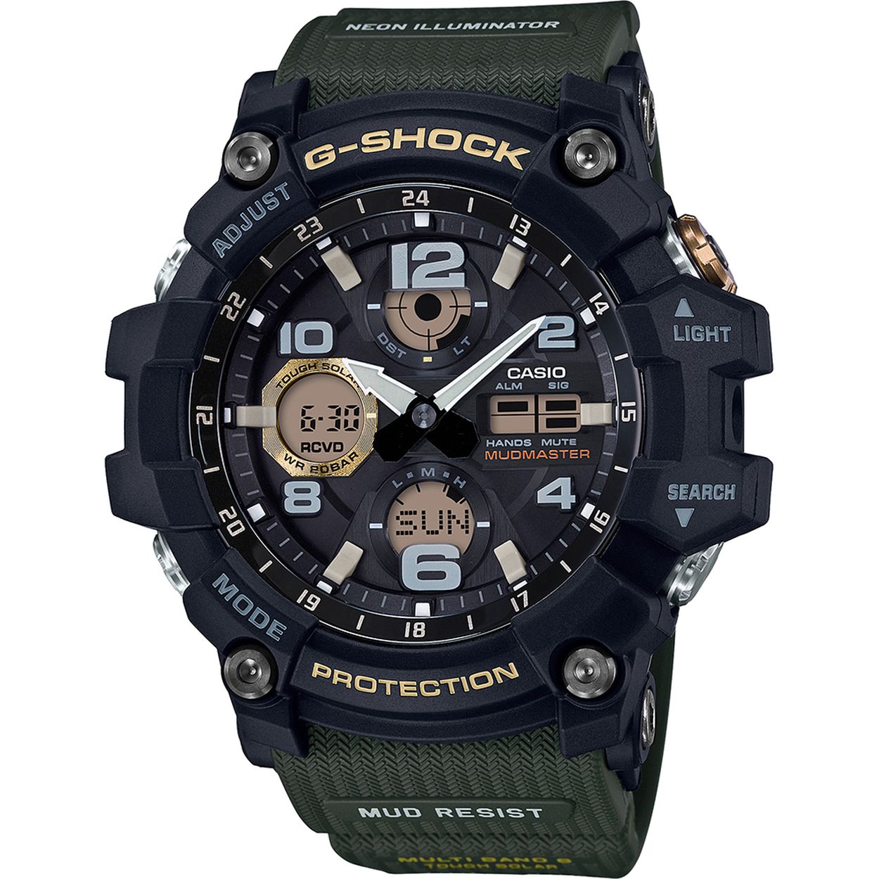 Casio g-shock horloge Radio controled solar groen GWG-100-1A3ER