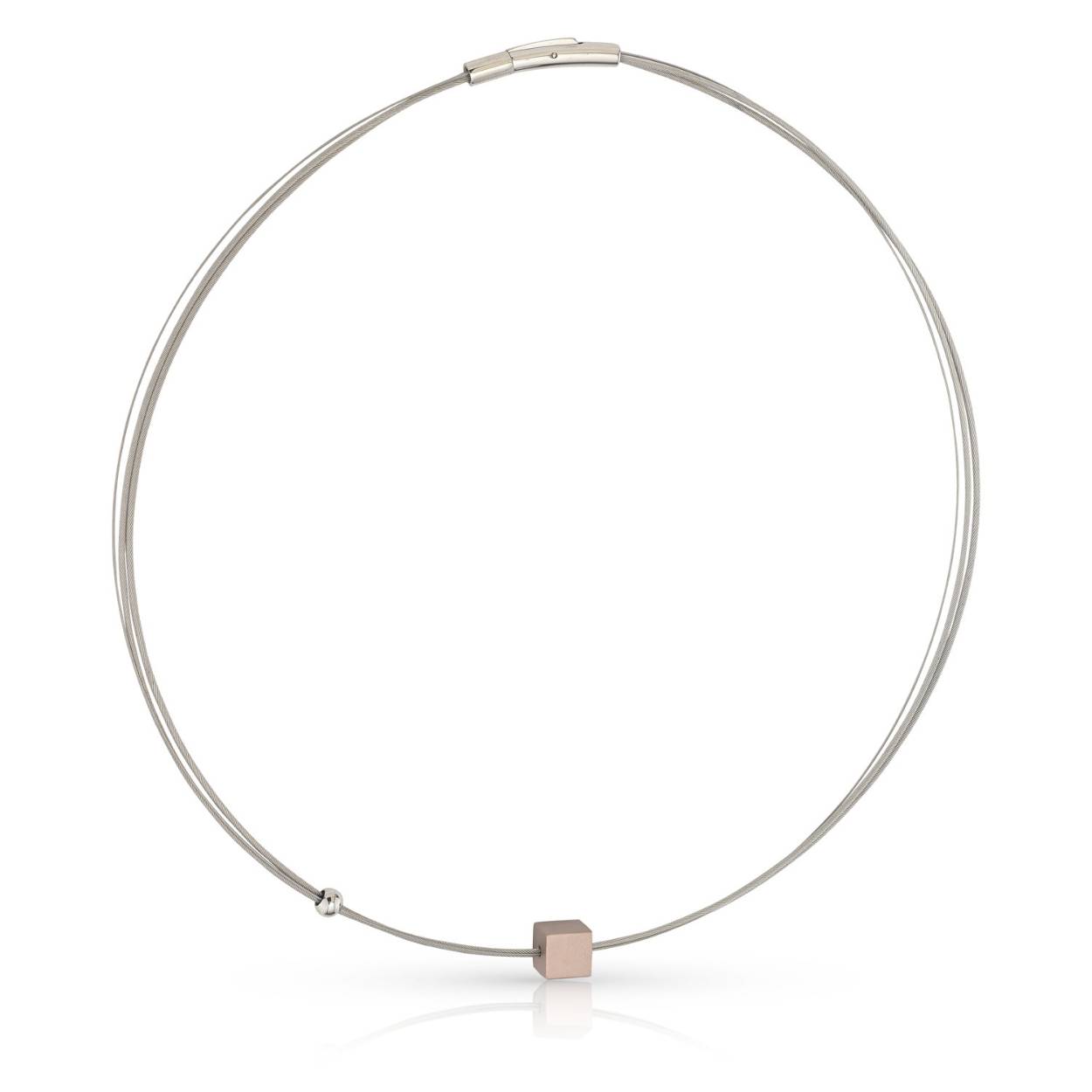 Choker bolletjes/bolkje brons