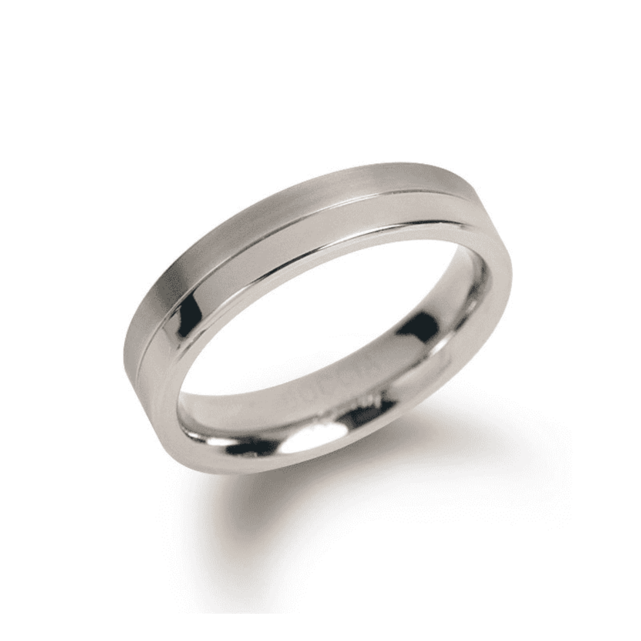 Dit is een ring van het merk Boccia Titanium