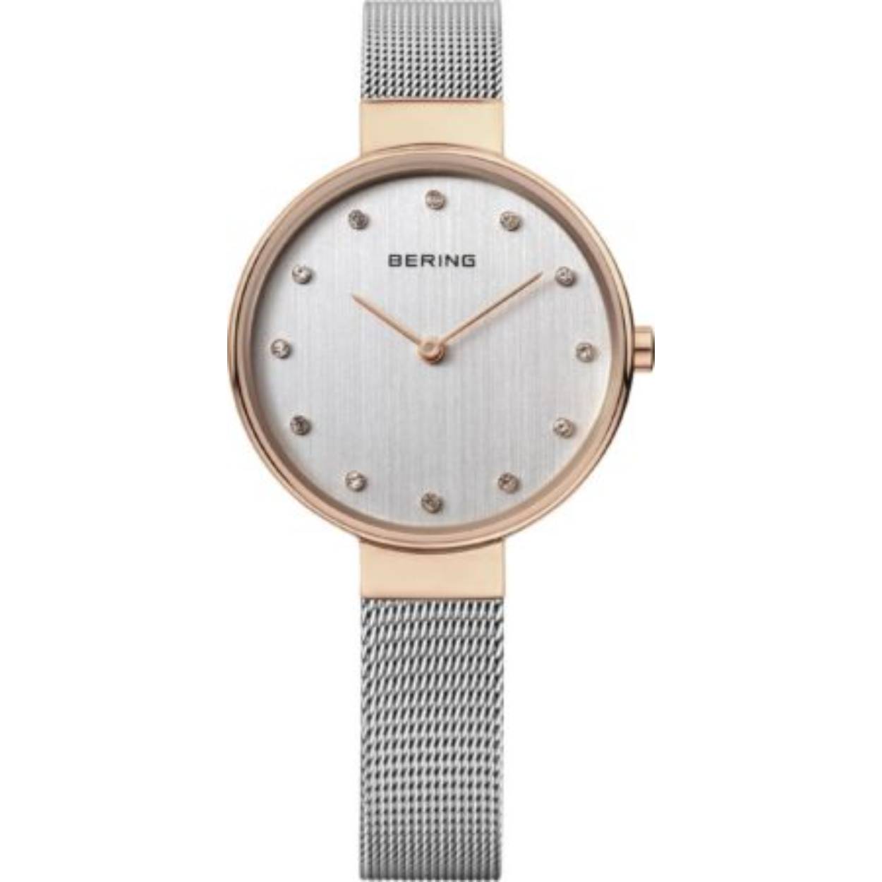 BERING 12034-064 horloge met 3 jaar internationale garantie op het uurwerk. Saffierglas en Swarovski elementen.