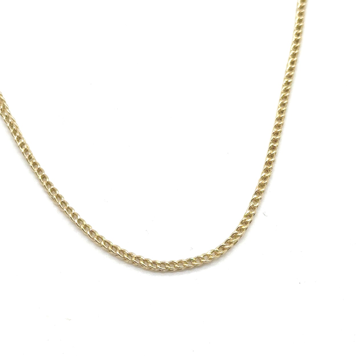 14k gouden heren franco schakkel ketting. ketting is volledig 14k goud en is 60cm lang. ca 5 gram en is ca 2mm breed. 