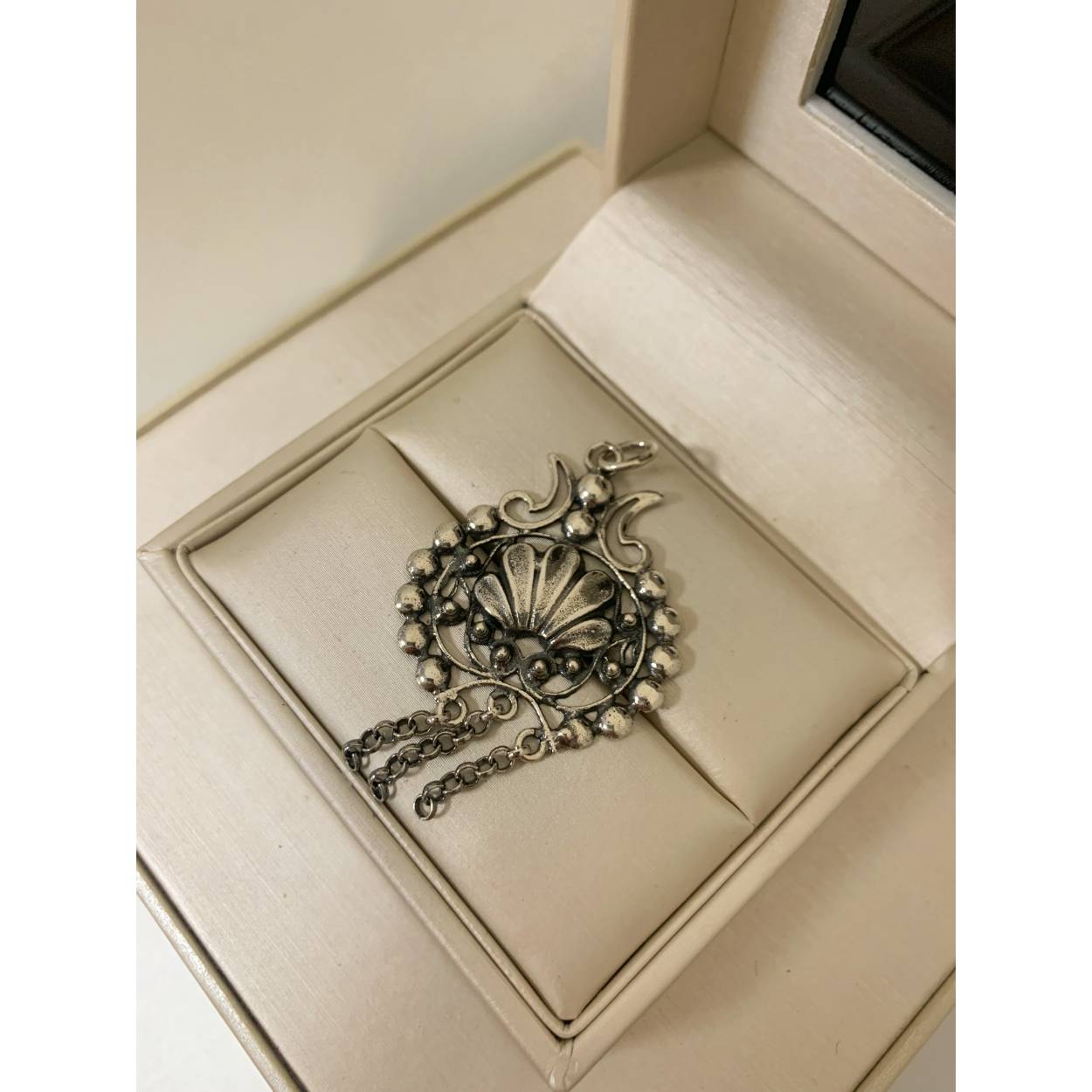 VINTAGE zilveren hanger - fantasie