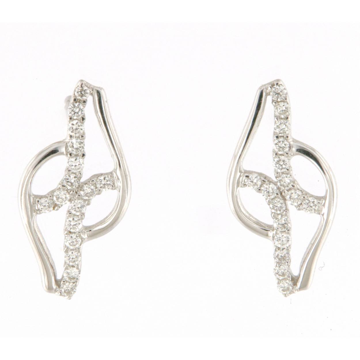 gouden oorbellen met 0.27ct diamant