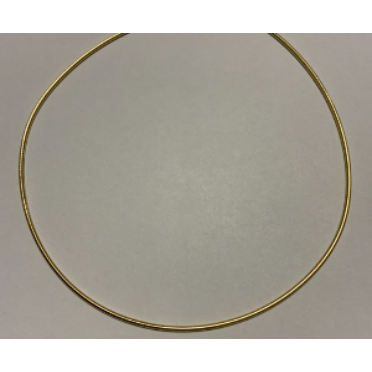 Goud omega collier 45 cm, 2 mm.
