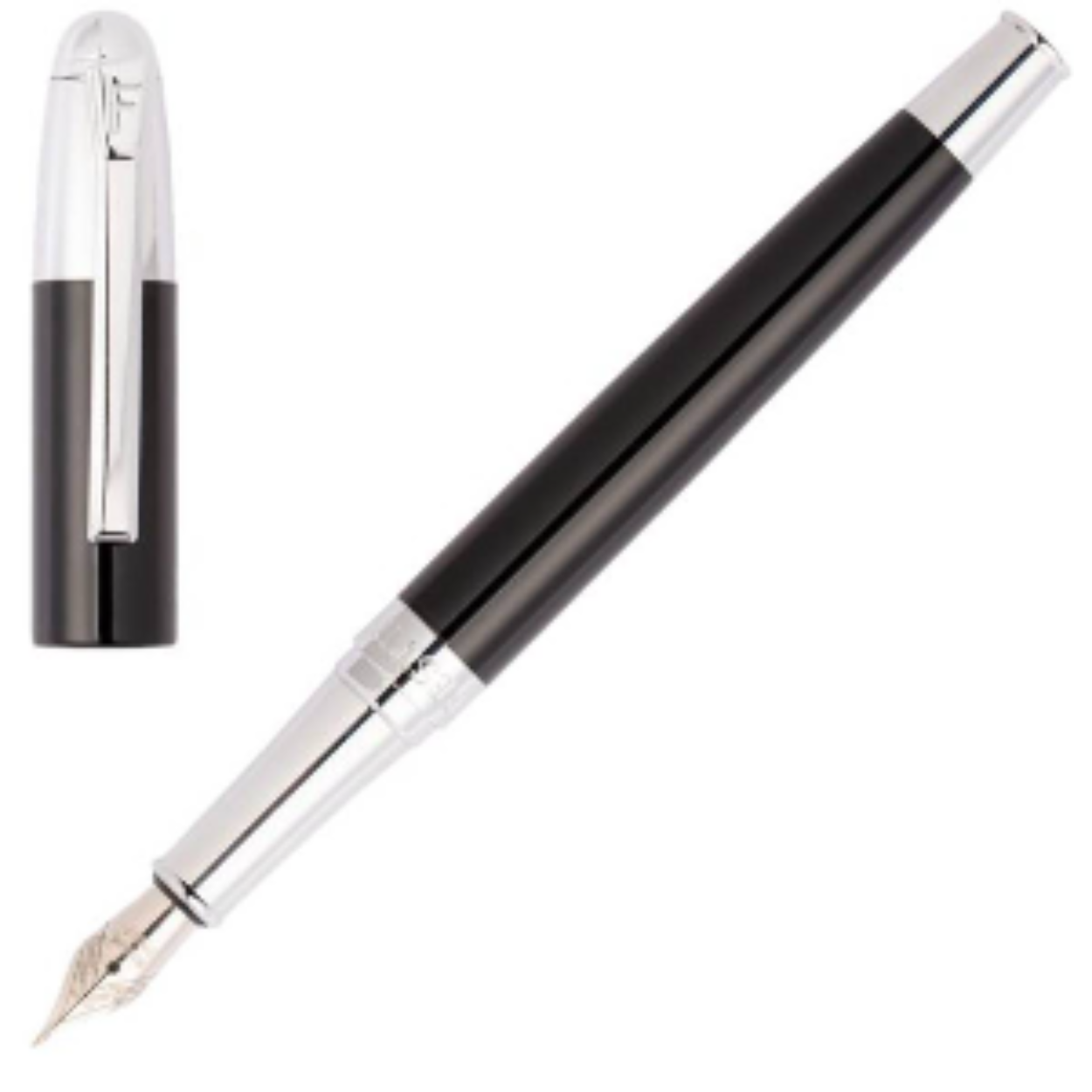 De zwarte Festina-pen met veer is een waar kunstwerk. De zachte textuur en prachtige details zijn geïnspireerd op het unieke ontwerp van de horloges uit de Classicals-collectie, waardoor het veel meer is dan alleen een schrijfinstrument. Deze pen heeft een elegant en gebalanceerd ontwerp dat hem doet opvallen tussen de rest.

Festina-pennen staan bekend om hun elegantie en verfijning, en dit model is geen uitzondering. Het is het perfecte cadeau voor iemand speciaal, omdat het tijdloze en verfijnde ontwerp het tot een gewild object maakt voor elke liefhebber van schrijven en mode. Mis de kans niet om een pen in handen te hebben die de kwaliteit en stijl combineert die alleen Festina kan bieden.