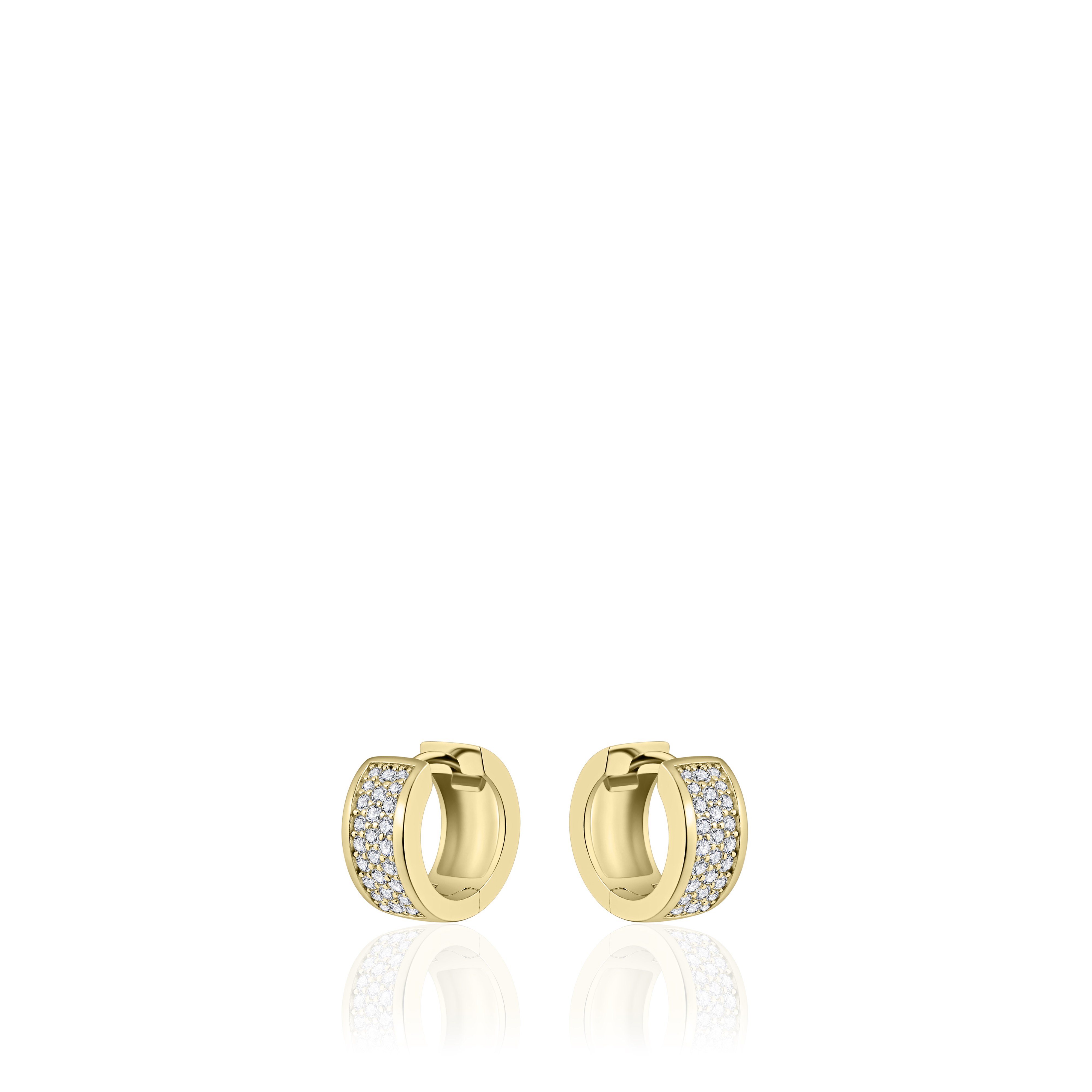 Gisser Jewels Zilver oorringen goud VGKCD7/15