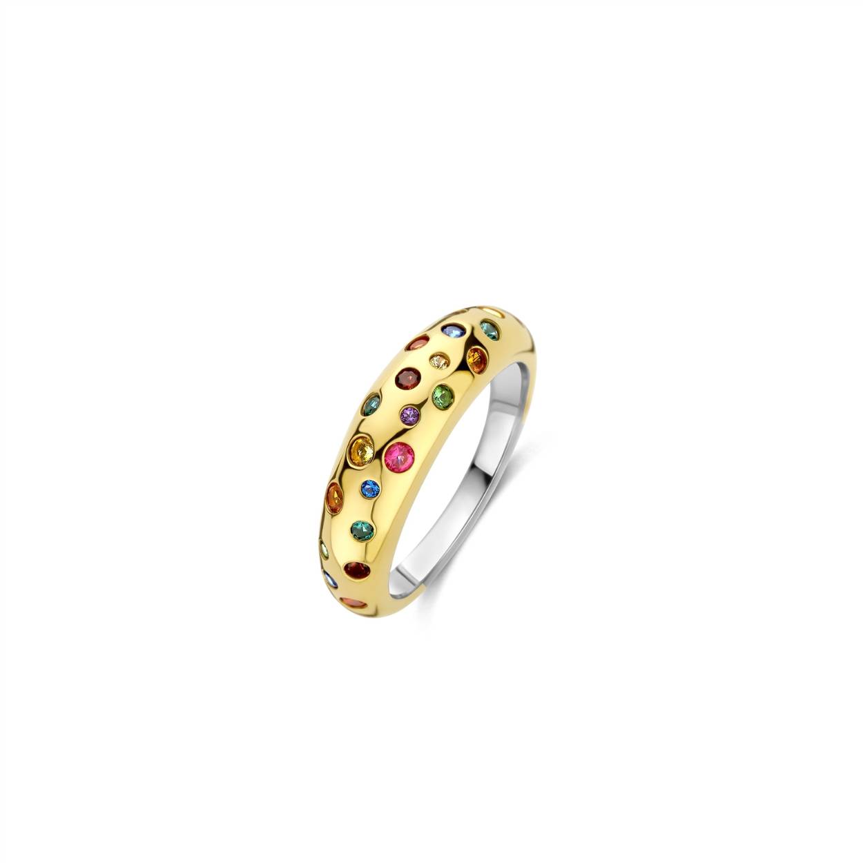 Materiaal: Zilver verguld
Steensoort: Zirkonia
Kleur: Multicolour
