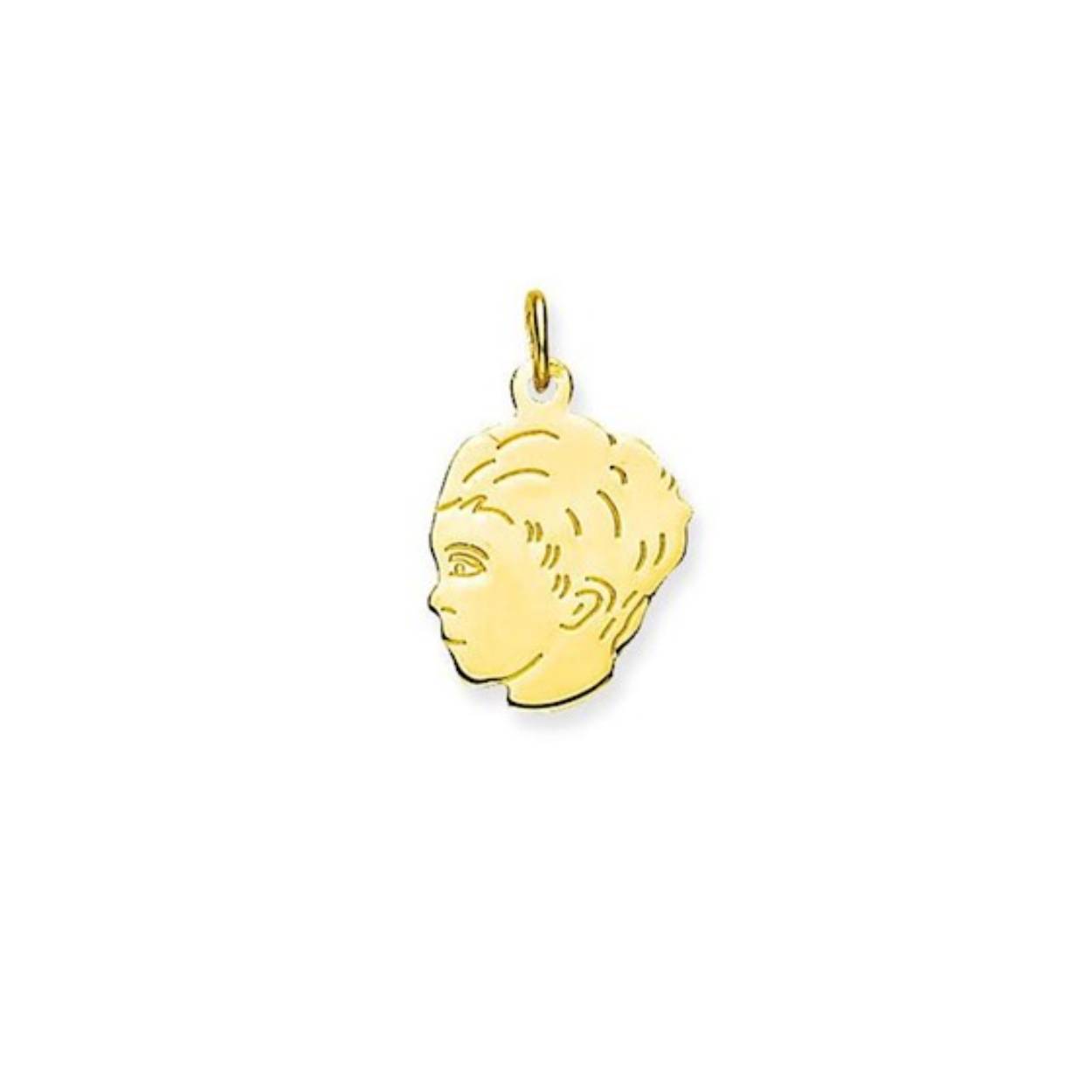 Gouden kinderkopje jongen