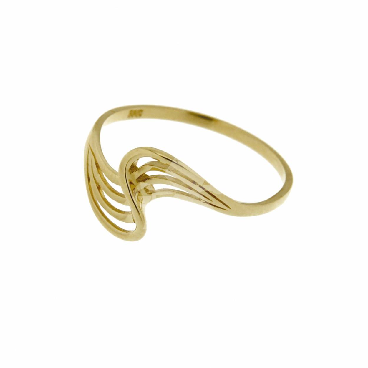 Gouden ring dames slagring