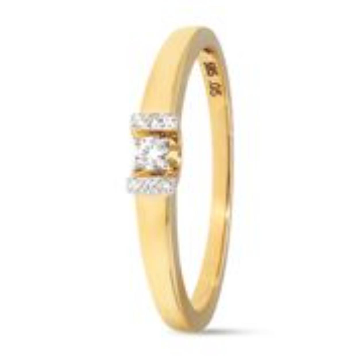 Ring 14 Krt GW Ring 7-0.05 CT H SI