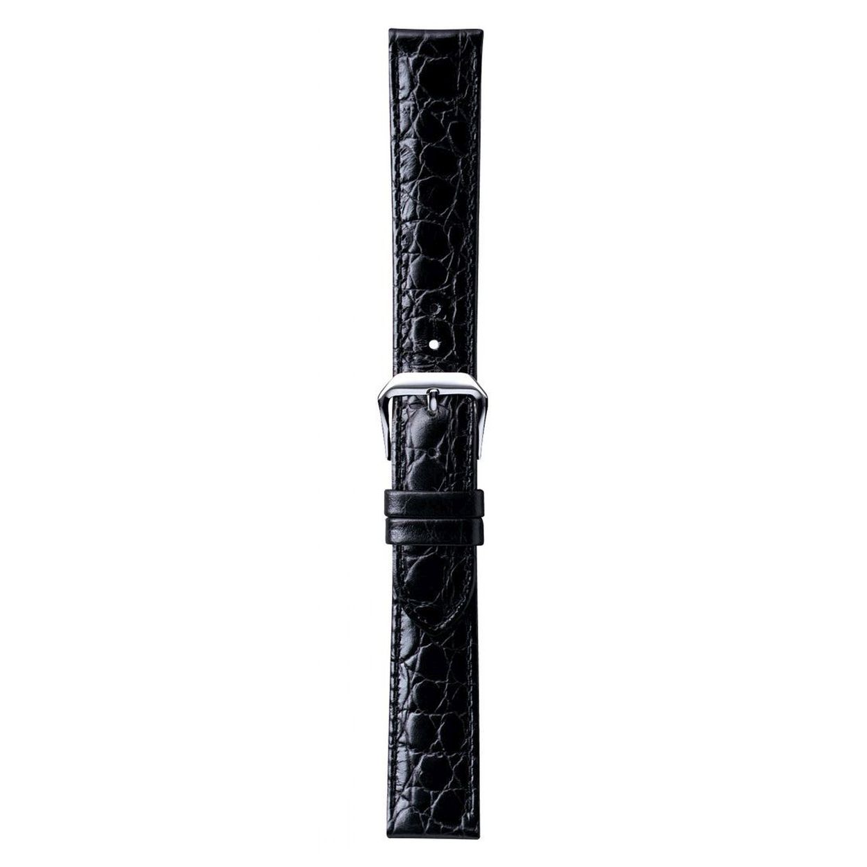 Een mooie horlogeband van het merk Condor gemaakt van leer. De kleur van deze horlogeband is zwart. De breedte is 12mm.