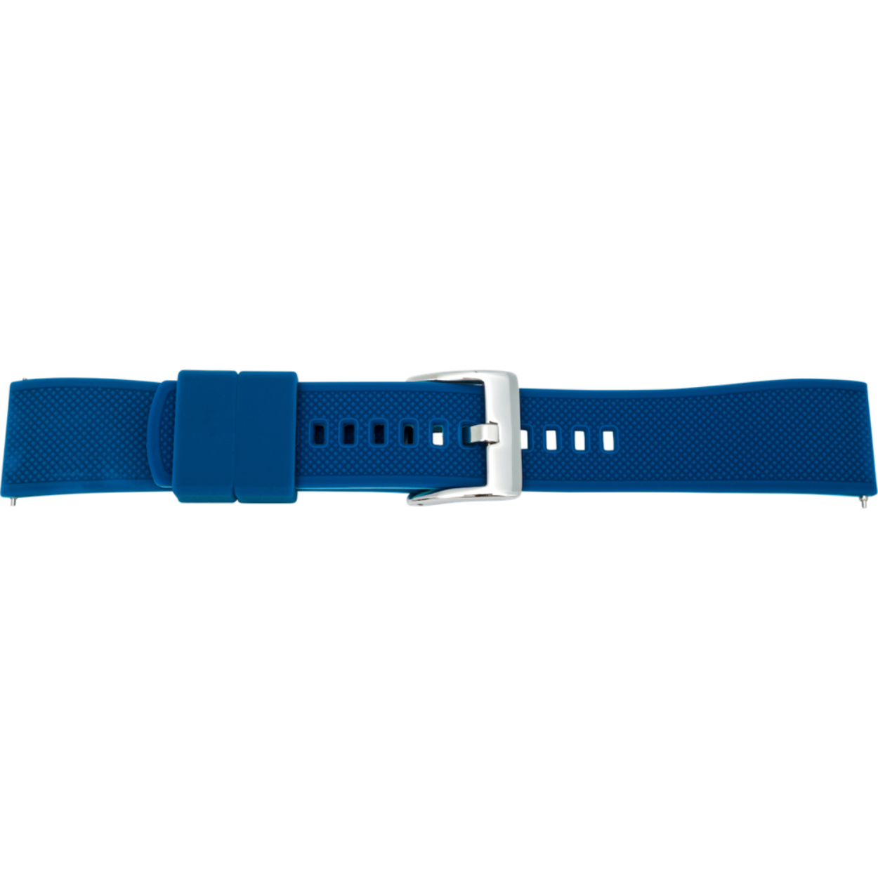 Horlogeband 20mm silicone easy click blauw