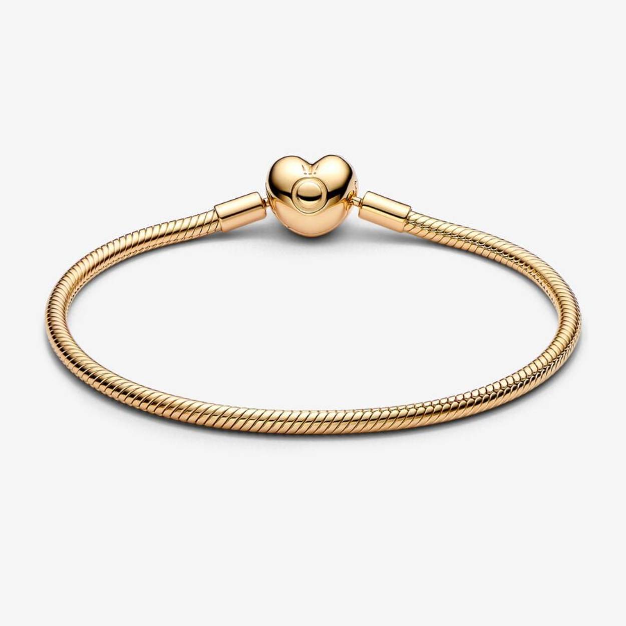Pandora Moments Snake Chain-armband met hartsluiting