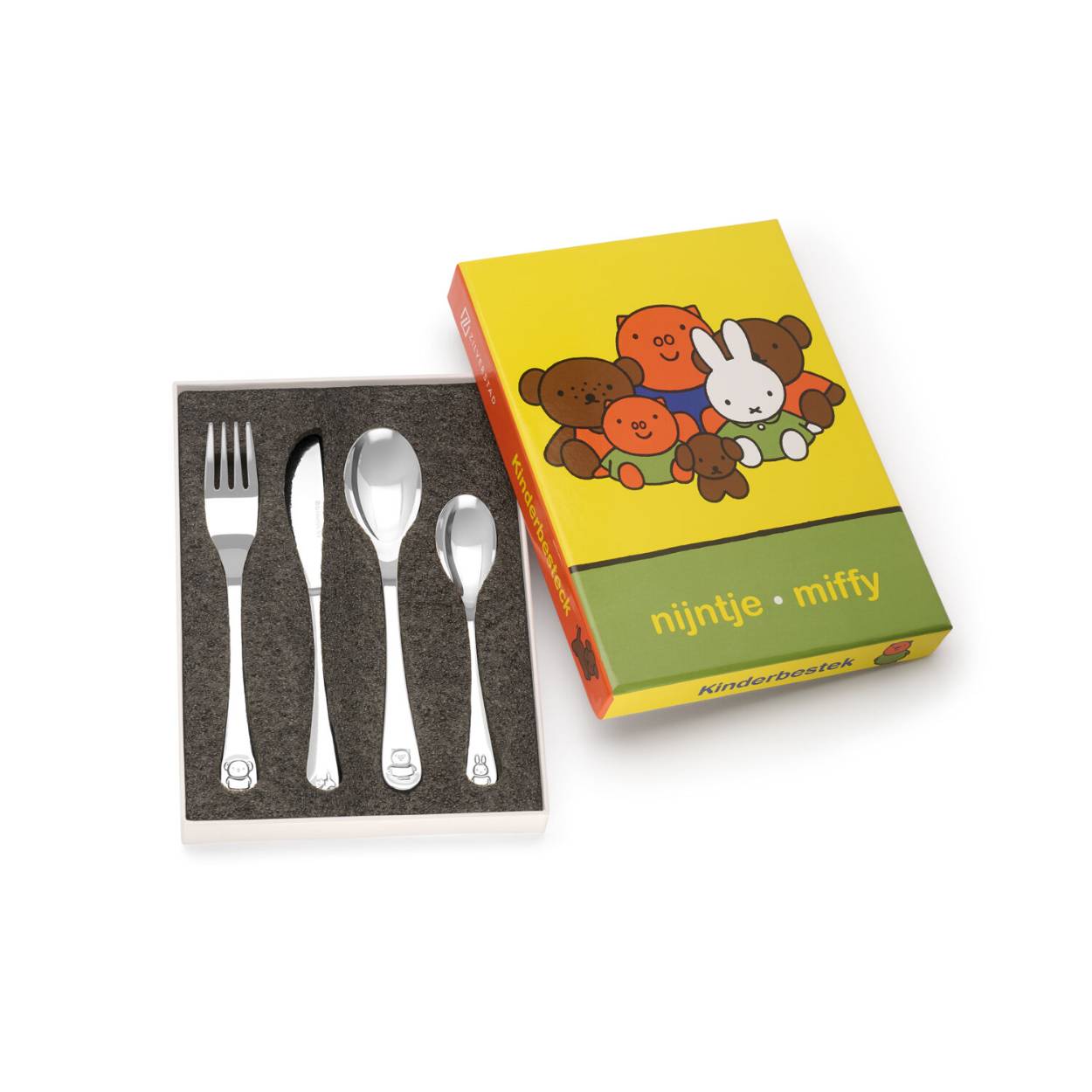 Kinderartikel bestek 4-delig nijntje RVS 6842070