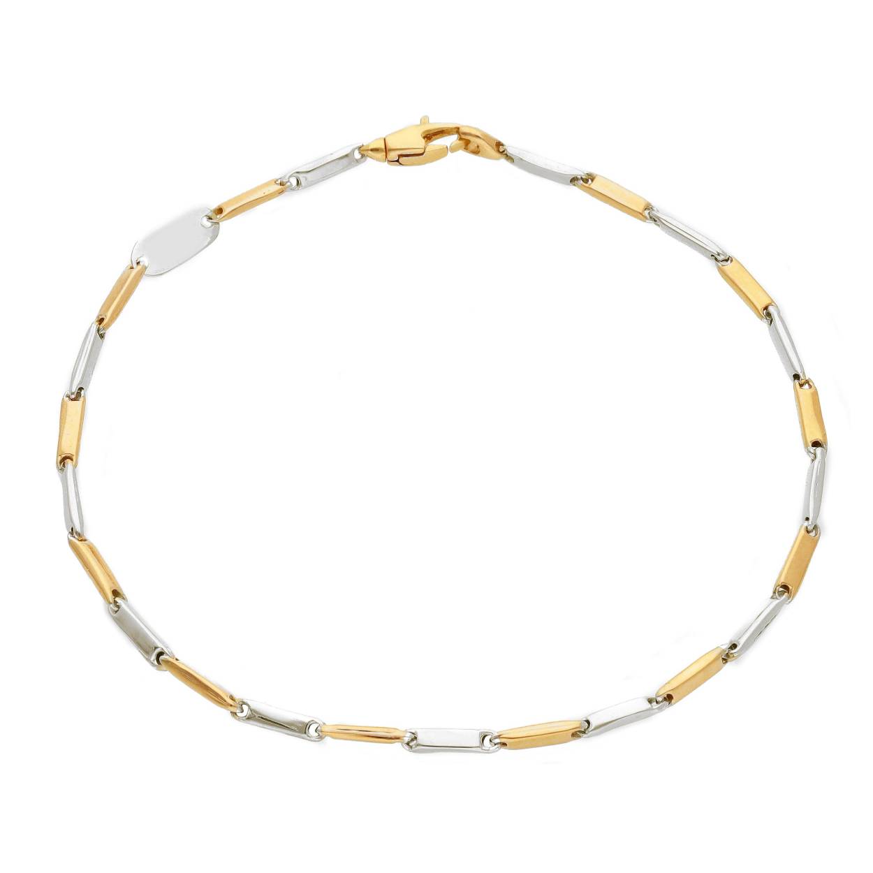 18kt bicolor armband 21cm