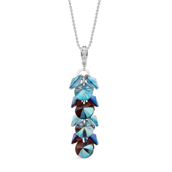 Spark. FROU FROU Necklace Aquamarine Shimmer, Amethyst Shimmer Swarovski