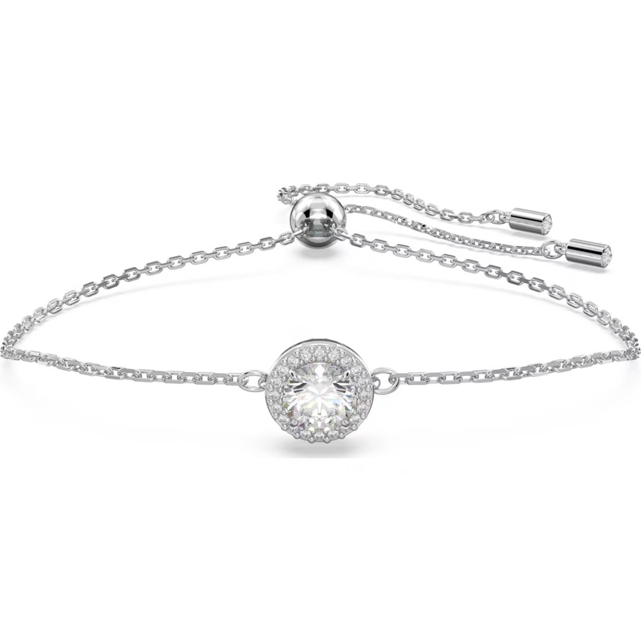 De eenvoud van deze armband maakt het sieraad zo mooi. De opvallende en vakkundig vervaardigde steen in het midden is omringd door schitterend pavé en gezet op een chique ketting met rodium toplaag. Combineer met andere sieraden uit de Constella-lijn voor een subtiel statement.

Artikelnr.: 5636266
Collectie:  Constella
Maximale lengte: 24 cm
Formaat motief: 0.9 x 0.9 cm
Materiaal:  Kristallen, Rodium-verguld
Kleur:  Wit
Type sluiting:  Schuifbare bal
