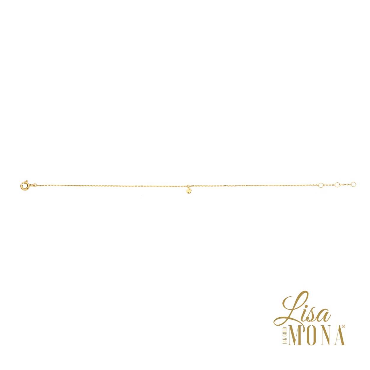 Lisa Mona armband klaver 14kt