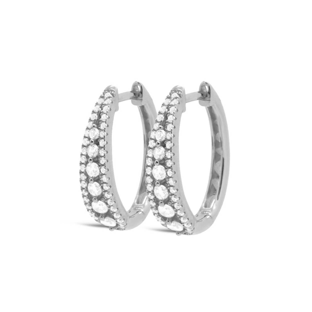 Karma Jewelry Hinged Hoops ROYAL Silver 18MM