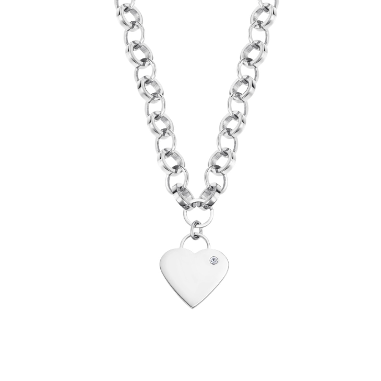 Collier staal lotus style