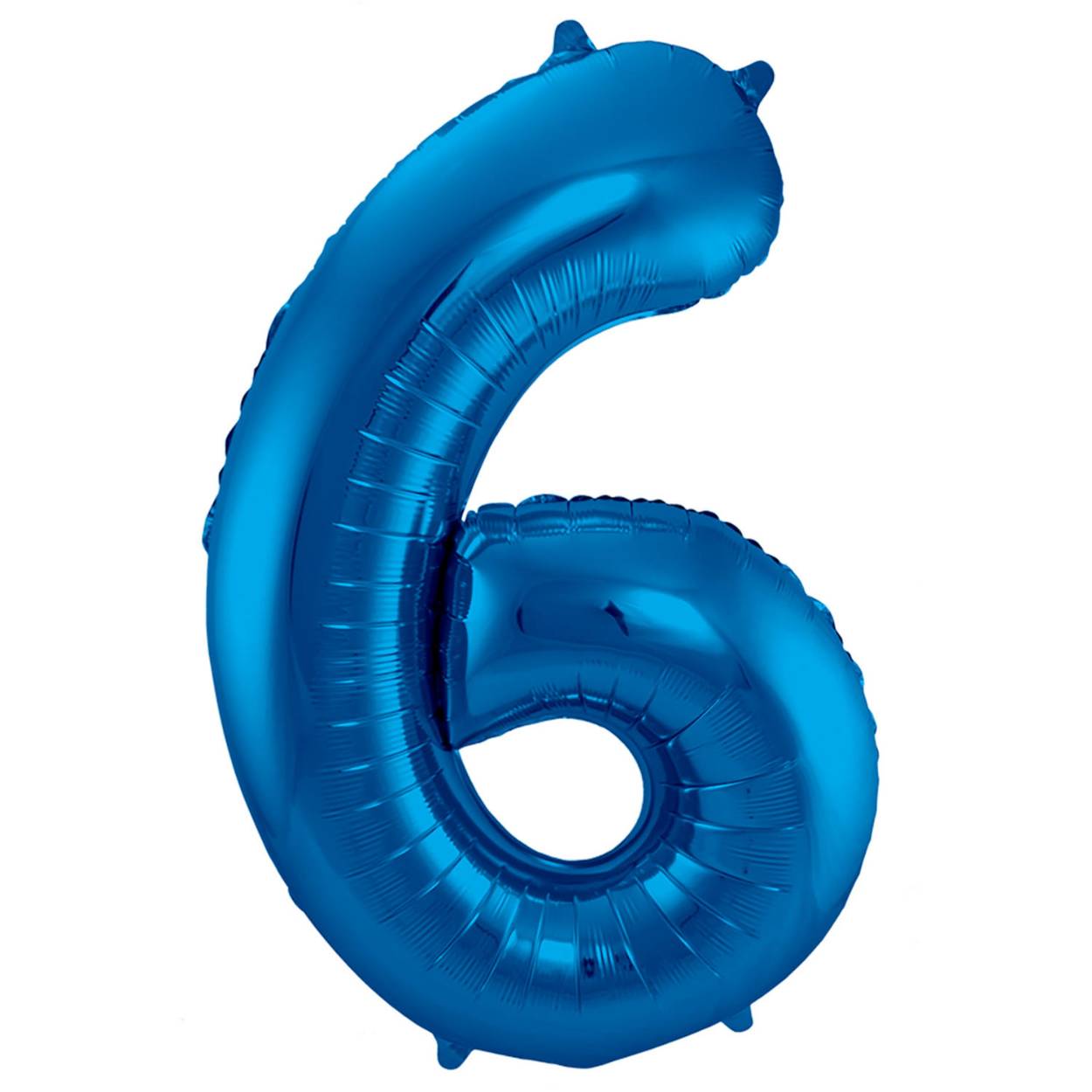 Blauwe Folieballon Cijfer 6 - 86cm. Inhoud: 1 folieballon. Kleur: Blauw. Bijvoorbeeld te gebruiken tijdens de volgende feestgelegenheid/feestgelegenheden: Verjaardag, Jubileum en Kinderfeestje. Deze folieballon is 34 inch/86 cm. Het artikel is gemaakt van folie.