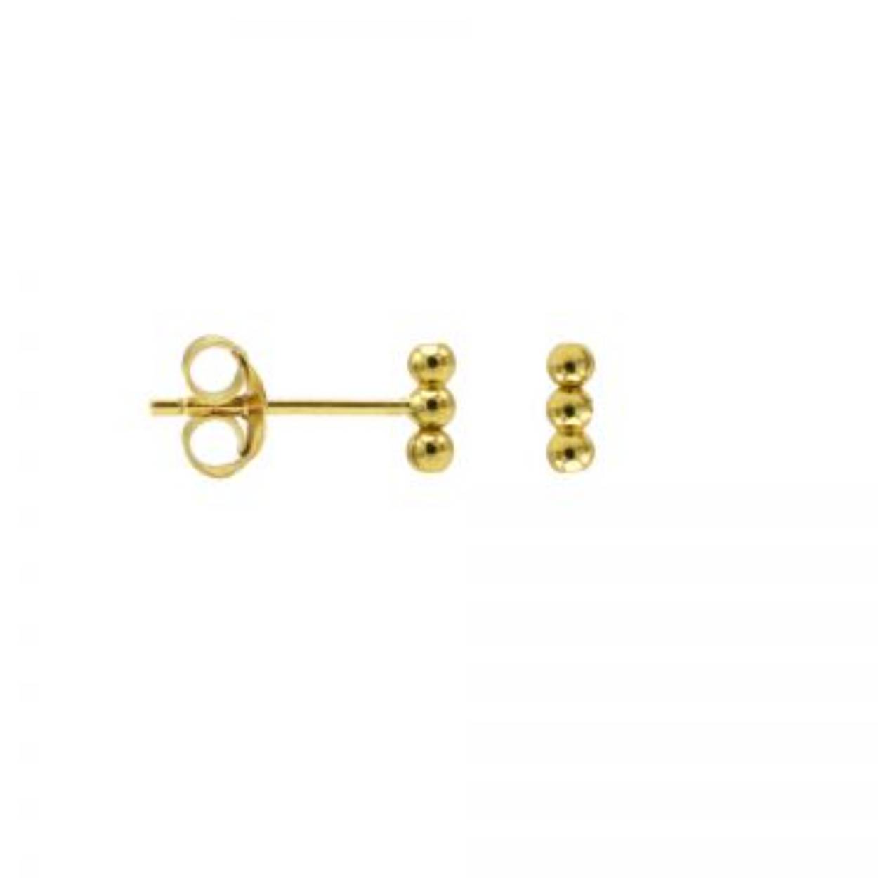 Karma Symbols 3 Dots Tube Goldplated