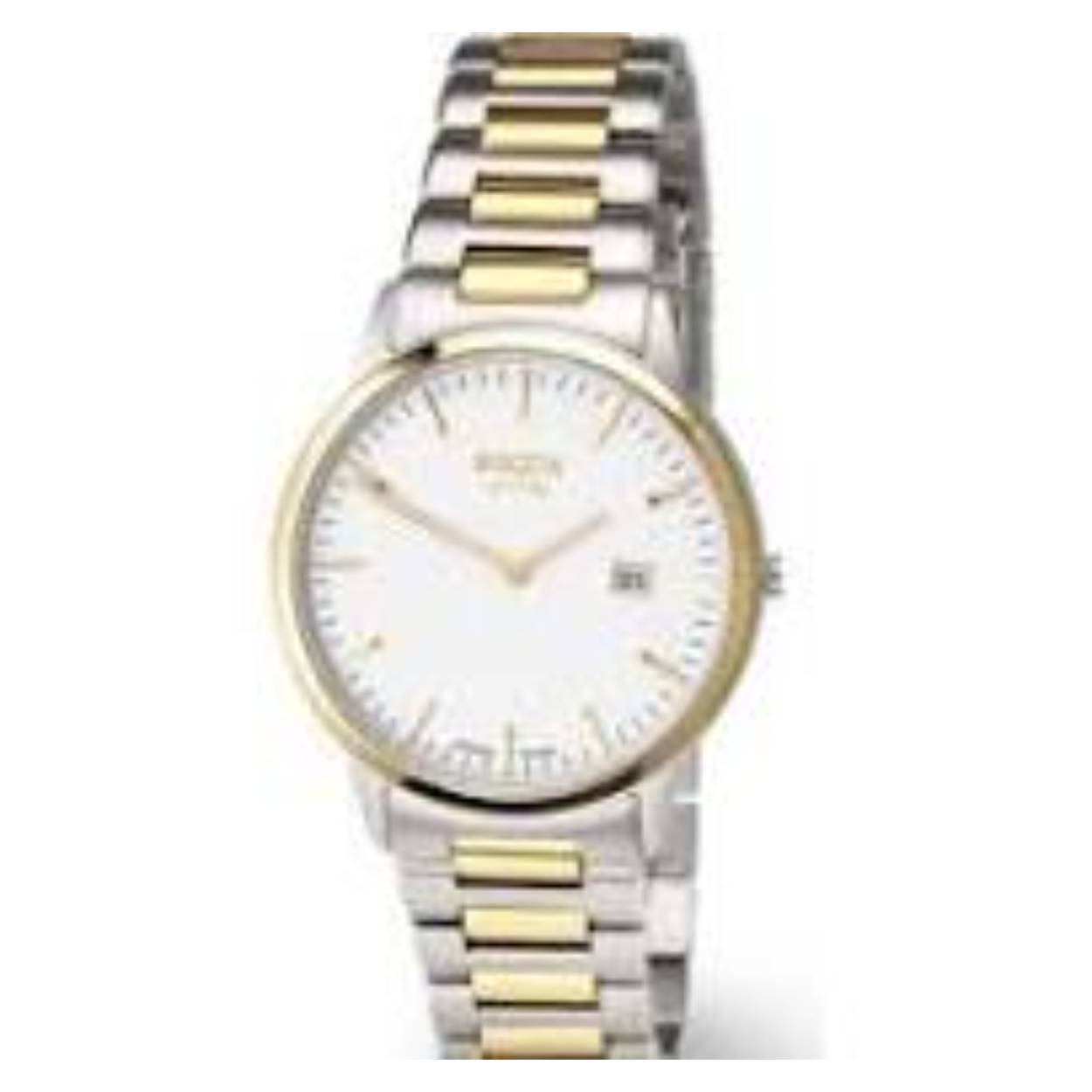 Boccia Titanium 3658-07 Heren 
Dit herenhorloge van Boccia heeft een klassieke uitstraling. De 3658-07 heeft een ronde titanium horlogekast met een goudkleurige bezel, een witte wijzerplaat met een datum en een doorsnee van 39mm. De wijzers en uurstrepen zijn ingelegd met lumibrite. Aan de kast zit een mat glanzende bicolor titanium schakelband met een vouwsluiting. Het horloge heeft een saffierglas en is 10ATM. Of je nu klassie of chique gekleed gaat, dit horloge past bij elke outfit en iedere gelegenheid!

HET MERK
Boccia Titanium is het titanium merk van Nederland, dat zijn oorsprong in Duitsland vindt en is opgericht in het jaar 1992. Ontwikkeld door internationale ontwerpers. Alle titanium componenten van de BOCCIA TITANIUM collectie zijn gemaakt van 99,7% puur titanium; het bijzondere materiaal. Het is licht in gewicht, neemt de temperatuur van de huid aan en is zeer huidvriendelijk. Bovendien is het corrosie- en temperatuurbestendig.

SPECIFICATIES
- Saffierglas
- Ronde titanium horlogekast, Ø39mm
- Titanium schakelband 
- Witte wijzerplaat 
- 10ATM
