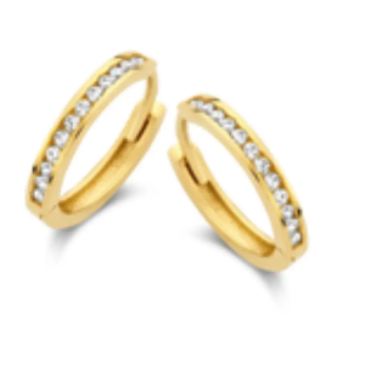 j&j gouden creolen zirkonia