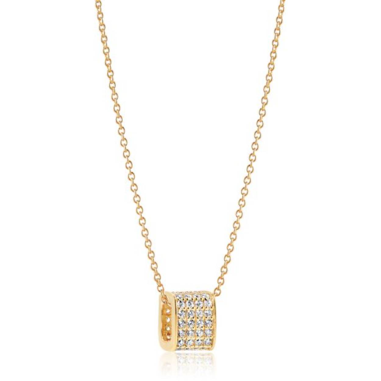 Een hanger van het merk Sif Jakobs. De kleur van het sieraad is zilver. Dit sieraad bevat de edelsteen: zirconia. De kleur van deze edelsteen is: wit.