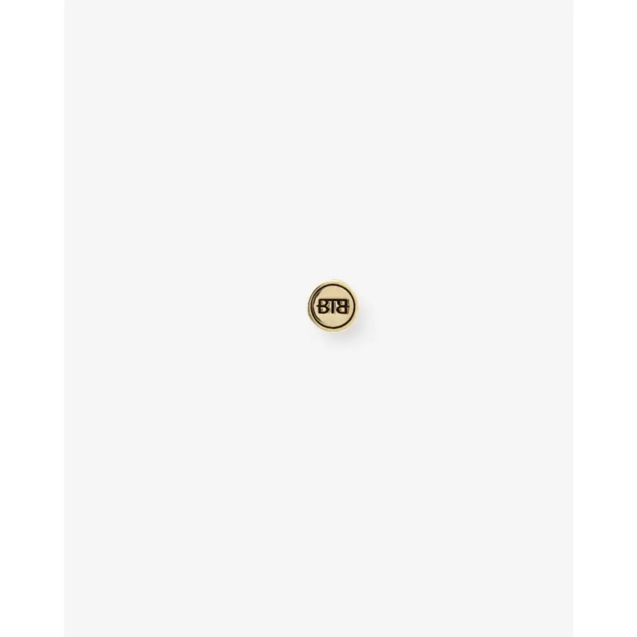 417GV one - Barbara Logo Oorknopje Goud Vermeil (Per Stuk)