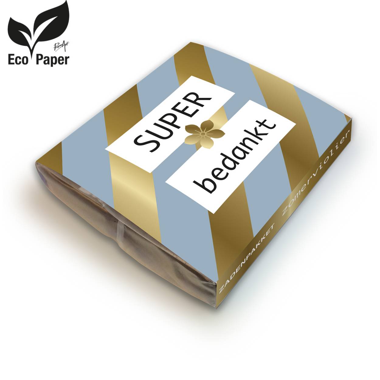 Nachtviolier • Natural Gifts • Zadenpakketen Eco Everyday Blooms • Papier gemaakt van 100% plantafval • Inhoud: 1 x kweekzak, 1 x grondtablet, 1 x zakje zaden + plantinstructie
