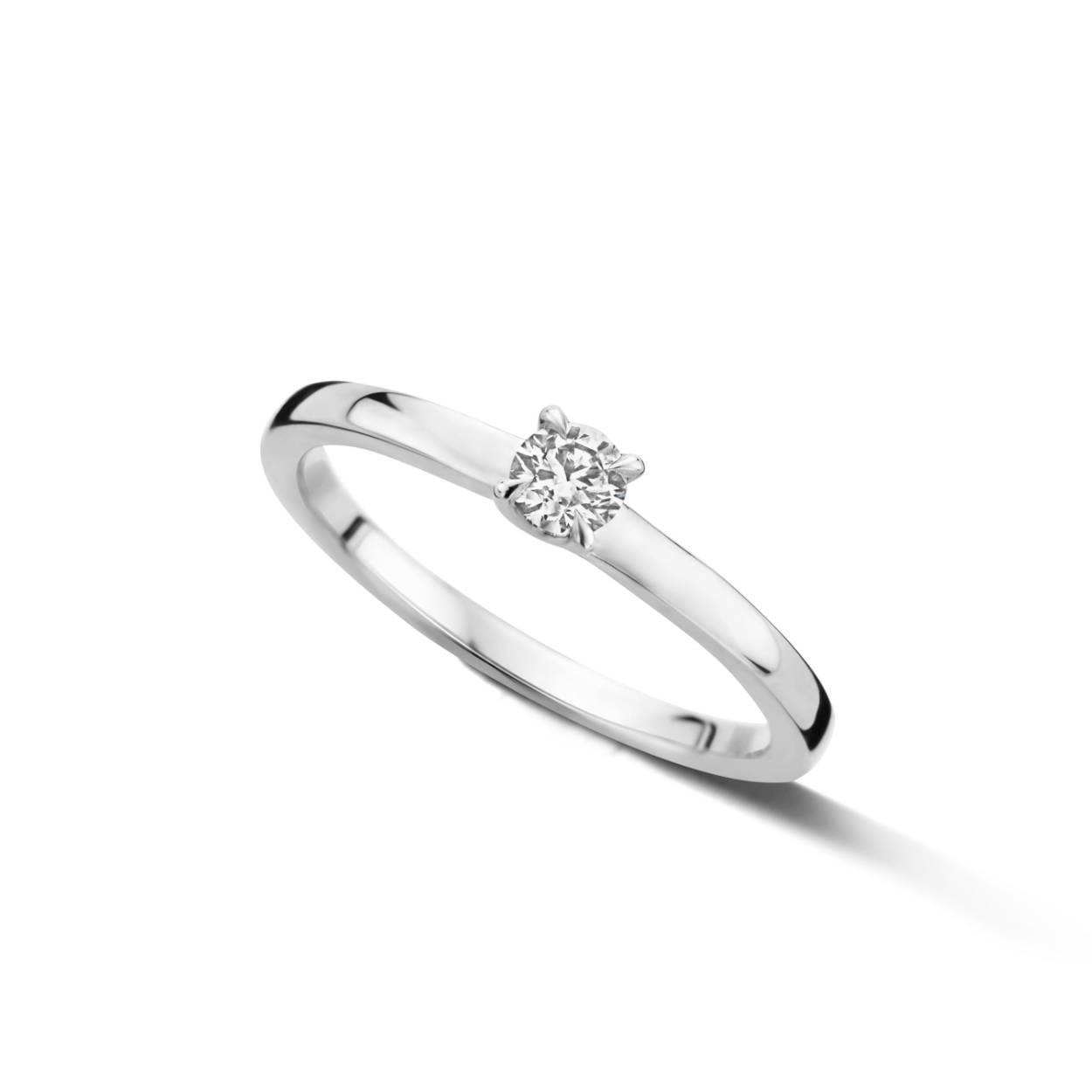 Ring wit goud met diamant 0.11ct