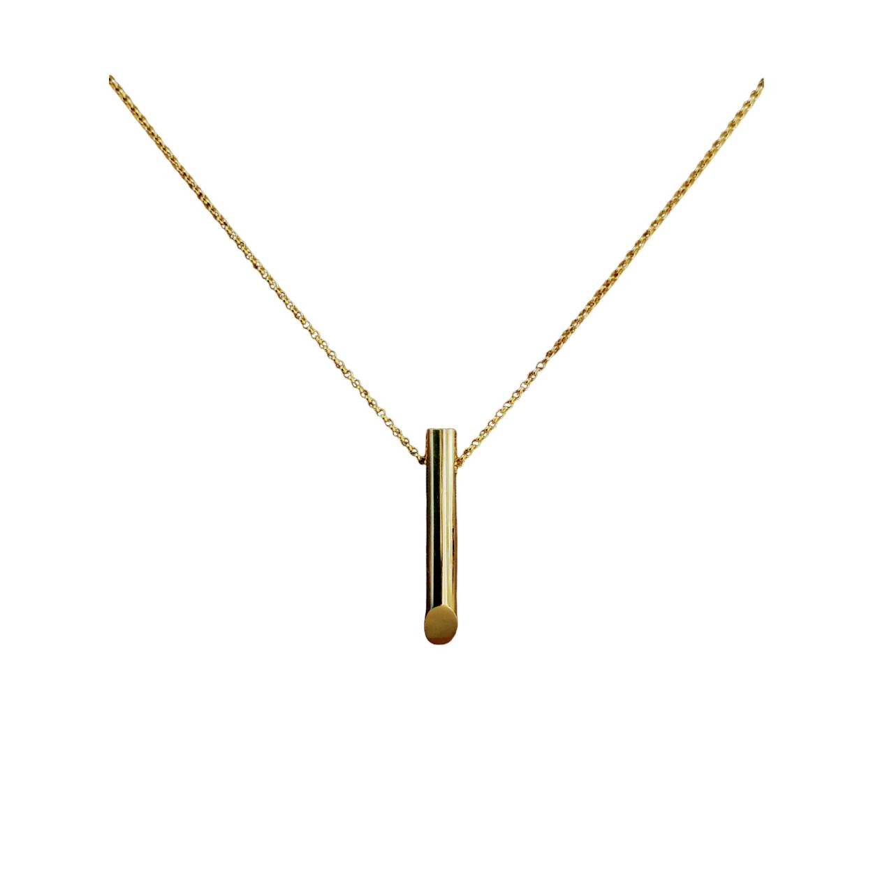 14kt collier met hanger Cable 1