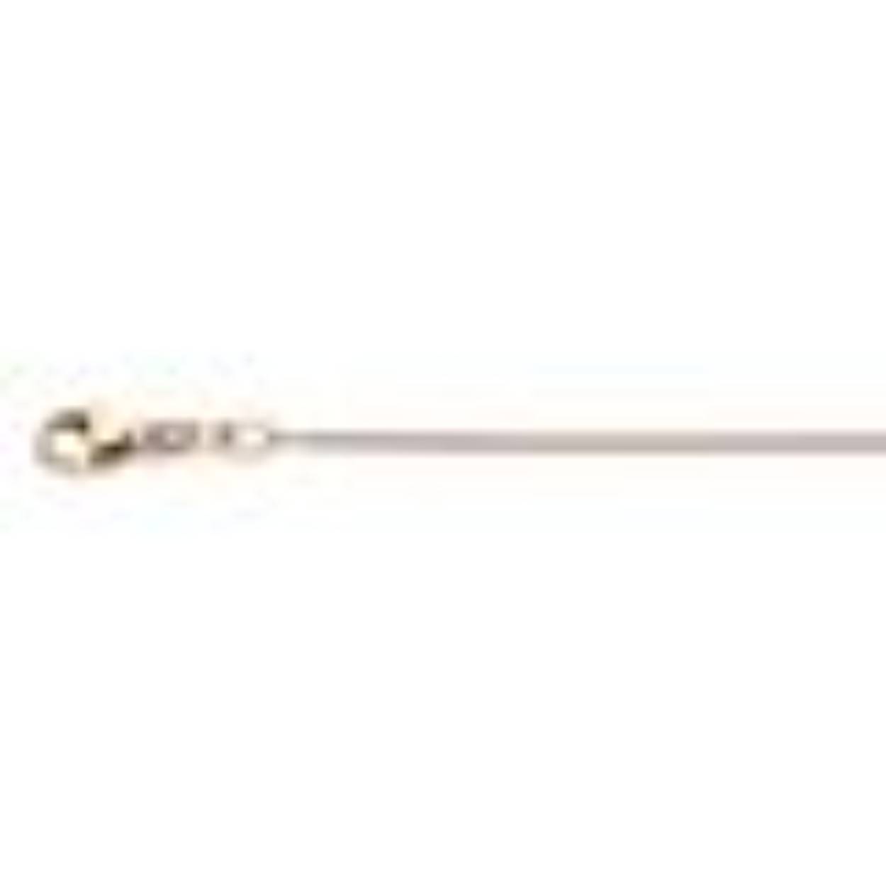 14k roodgoud gourmet collier, 1mm breed en 42 cm lang