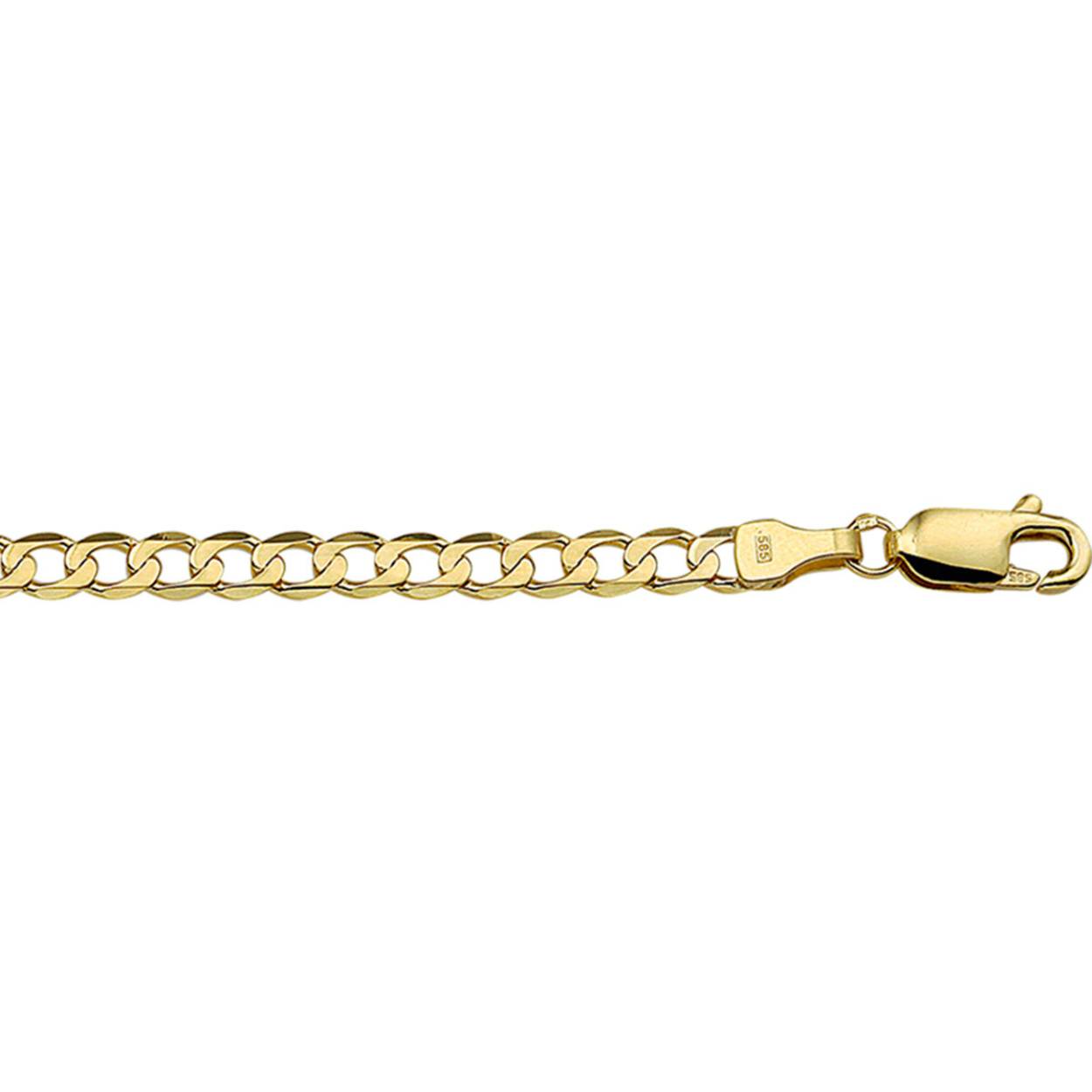 Gouden gourmet collier 60cm 