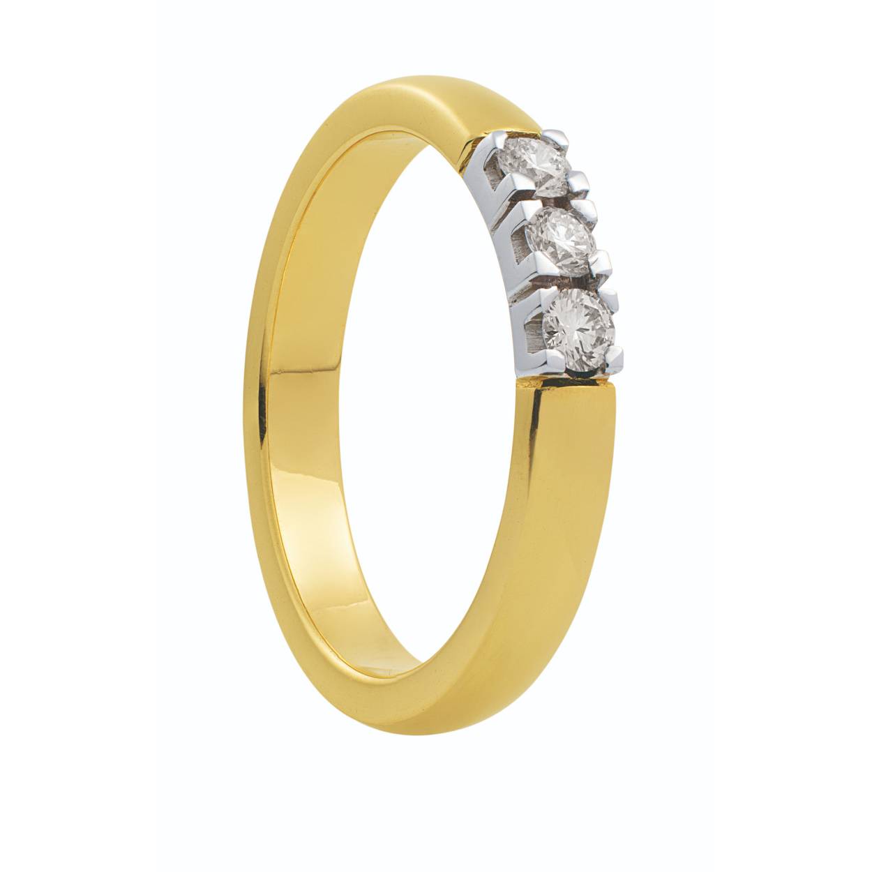 M101 geelgoud 3x 0,05ct. mt. 17,5