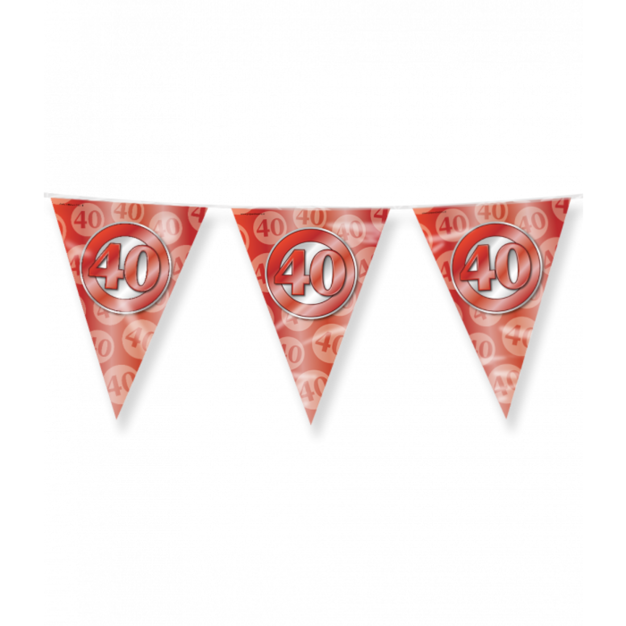 Door de gebruikte kleuren en het vrolijke design vallen deze party vlaggen dan ook extra goed op! De vlaggetjes zijn gemaakt van folie en zijn aan beide zijden bedrukt. Ze hebben een lengte van 10 meter.