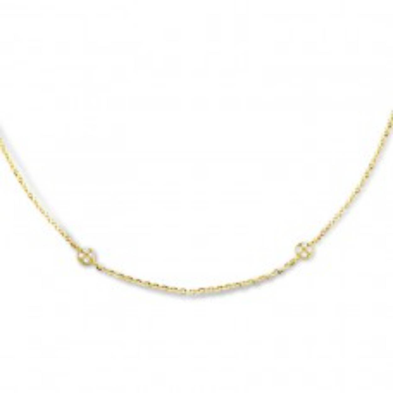 Ketting 18KT Goud -Zirkoon