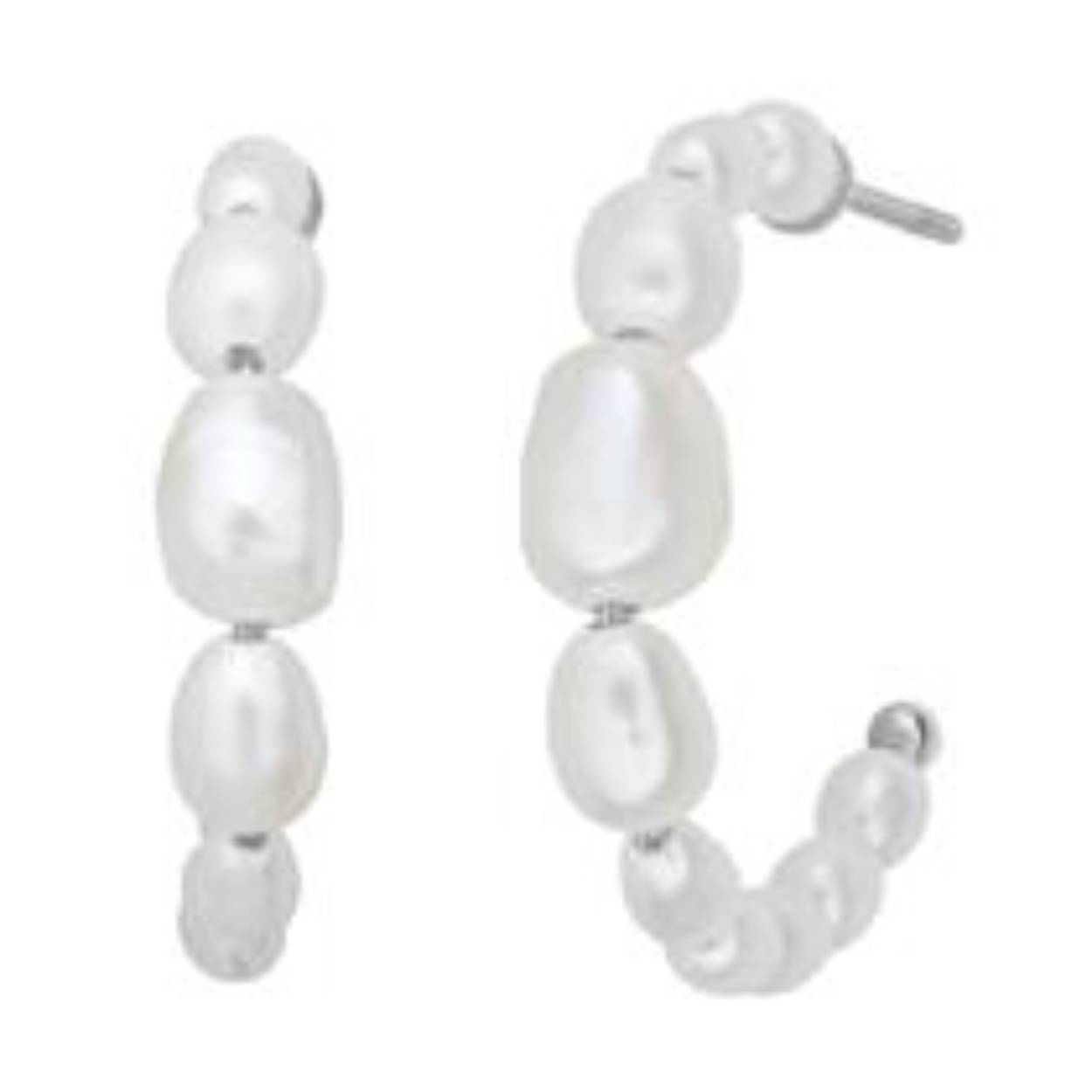 Aura Pearl hoop - 20 mm - silver
4-033wp-R - Sterling zilver