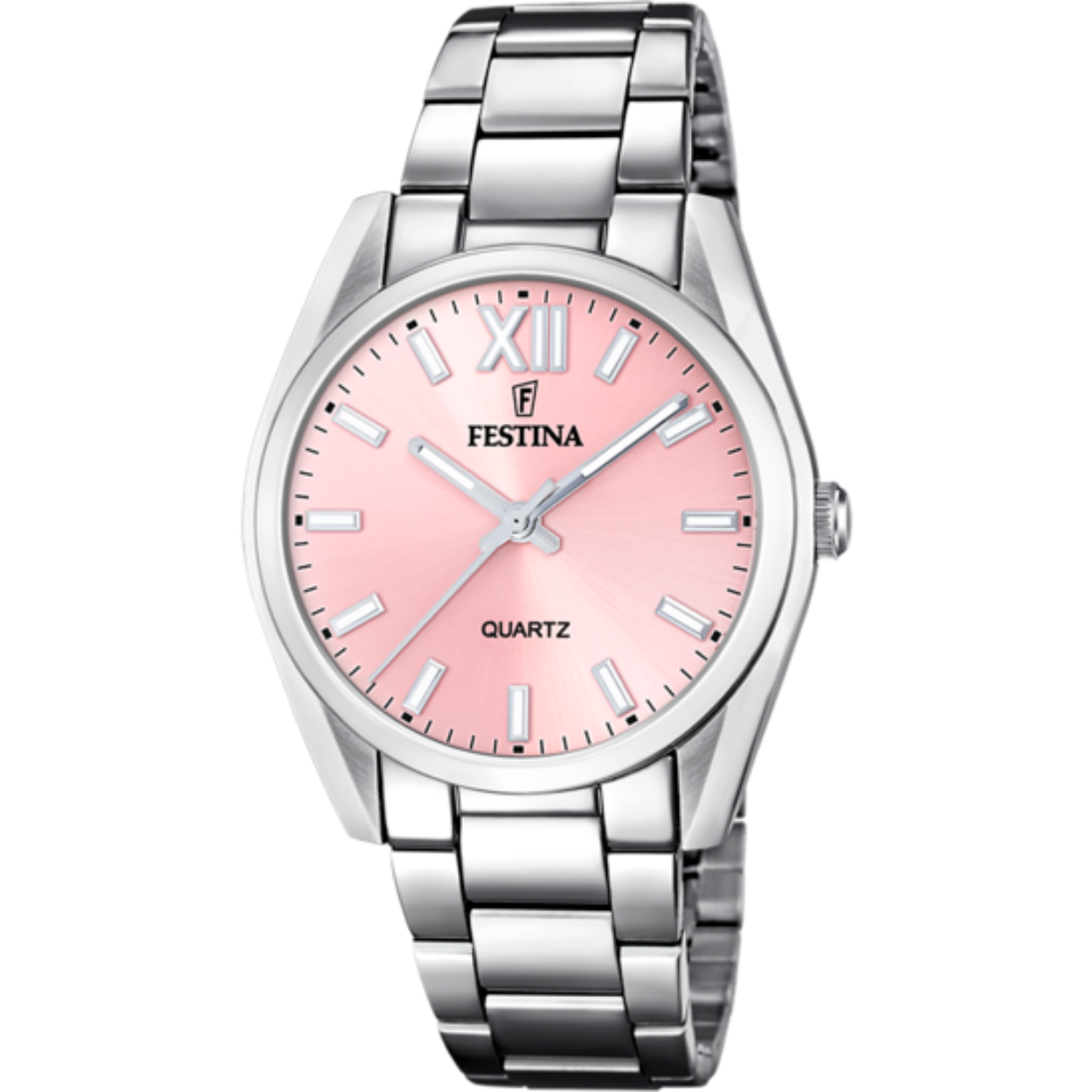 Festina damesuurwerk  F20622/4 met een staal kast roze