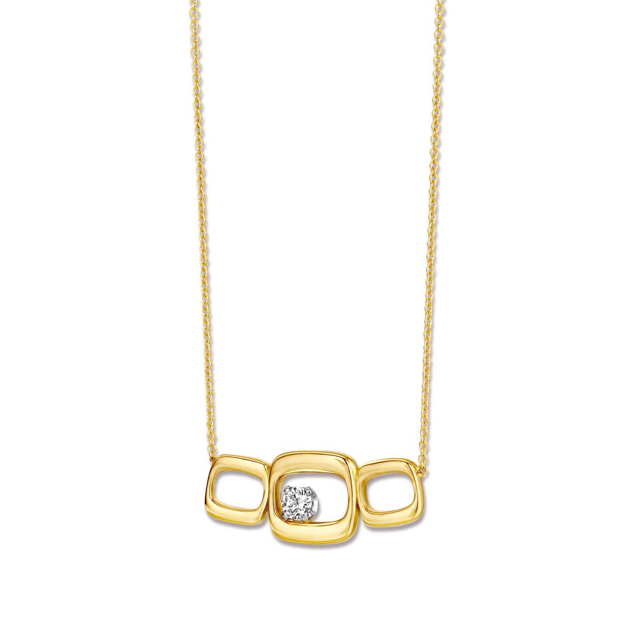 Ketting gemaakt met oud goud.