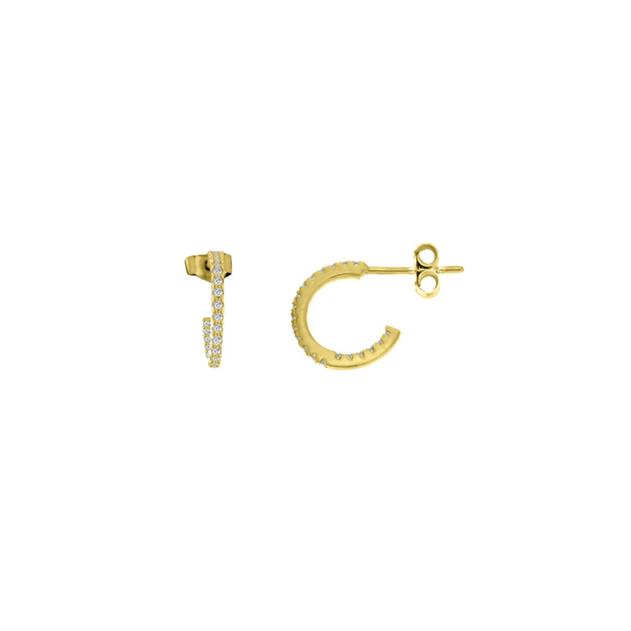 My iMenso GOLD creoli earrings zirkonia