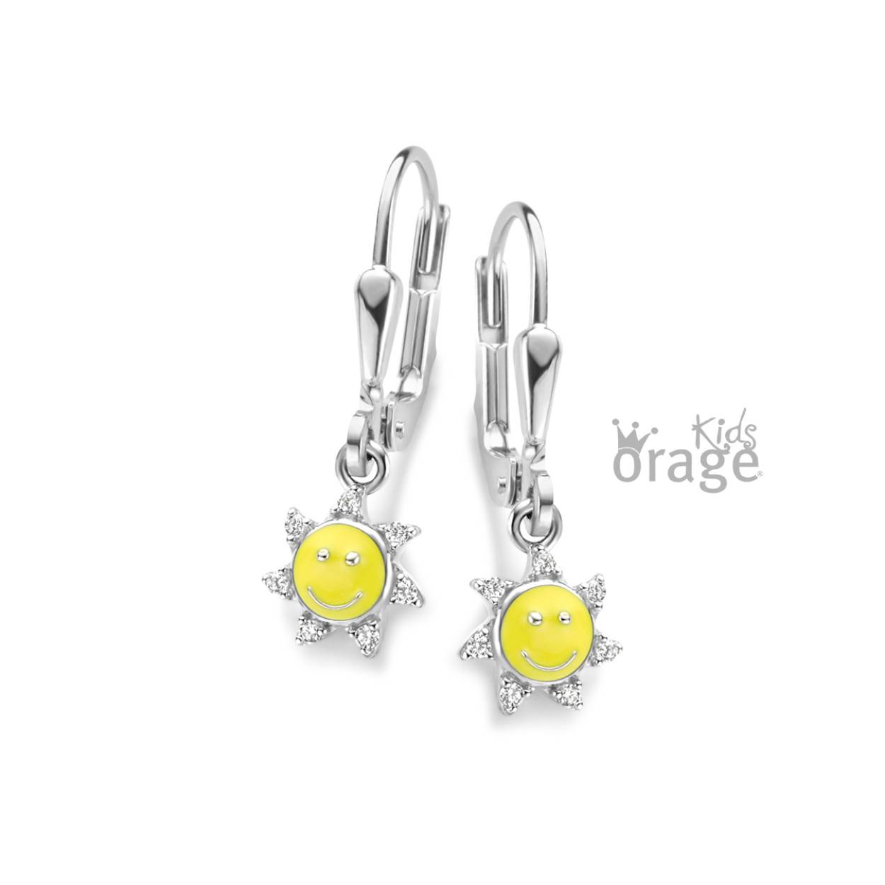 Zilveren oorhangers 'zonnetje' van Orage kids
Ook verkrijgbaar als oorstekers
