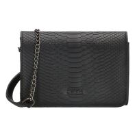 CHARM LONDON WOOLWICH SCHOUDERTAS ZWART imitatie leder