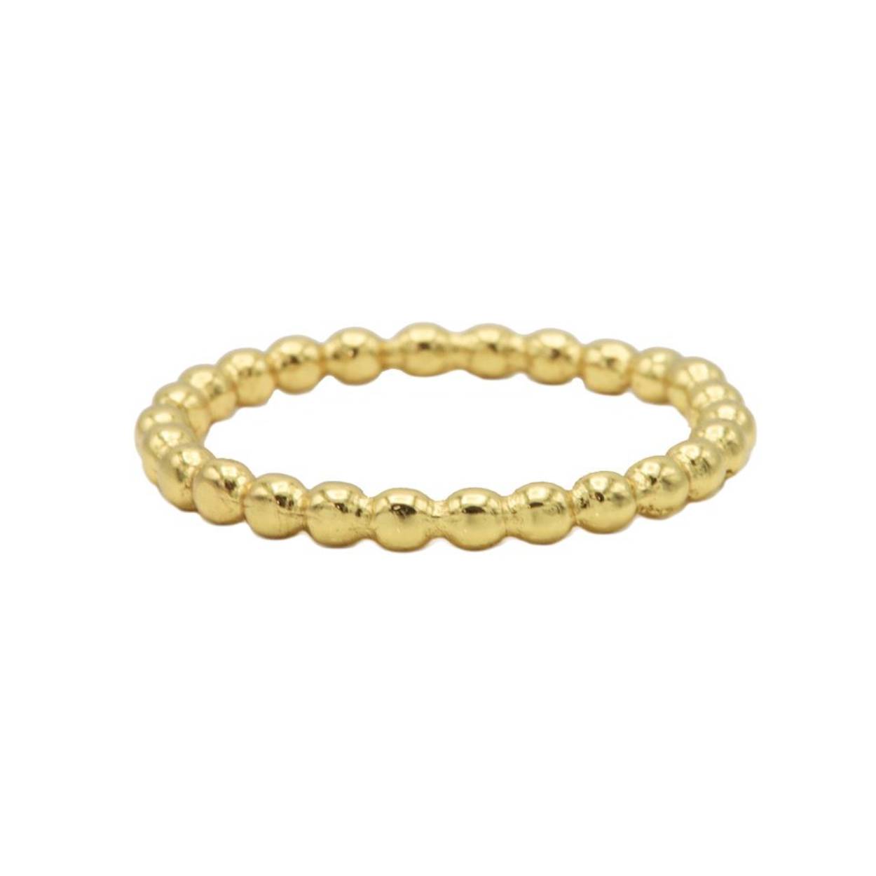Karma Ring Dots Plain Goldplated mt56