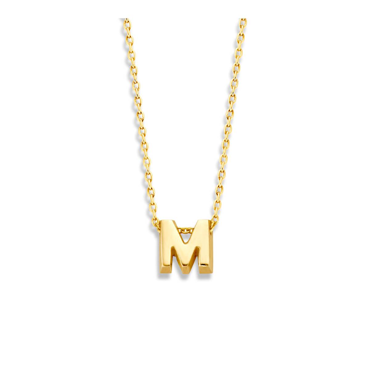Just franky geelgouden Collier 1x letter H geelgoud