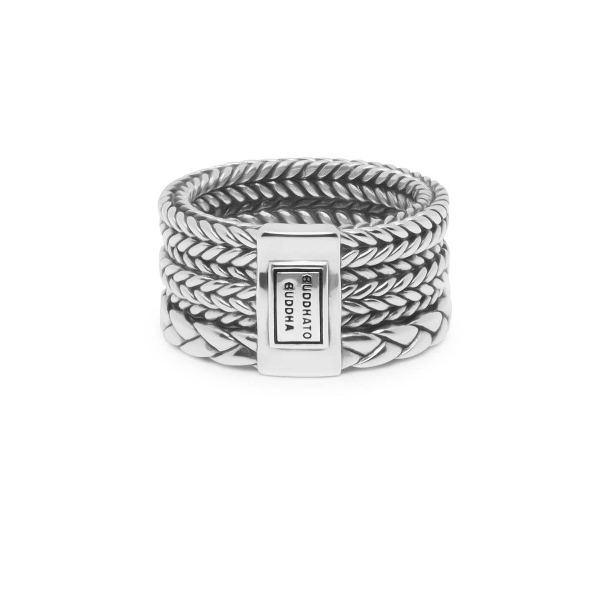 Buddha to Buddha - Triple Mini Ring Silver, Zilver 615 Maat: 17.5 - 001J026150177